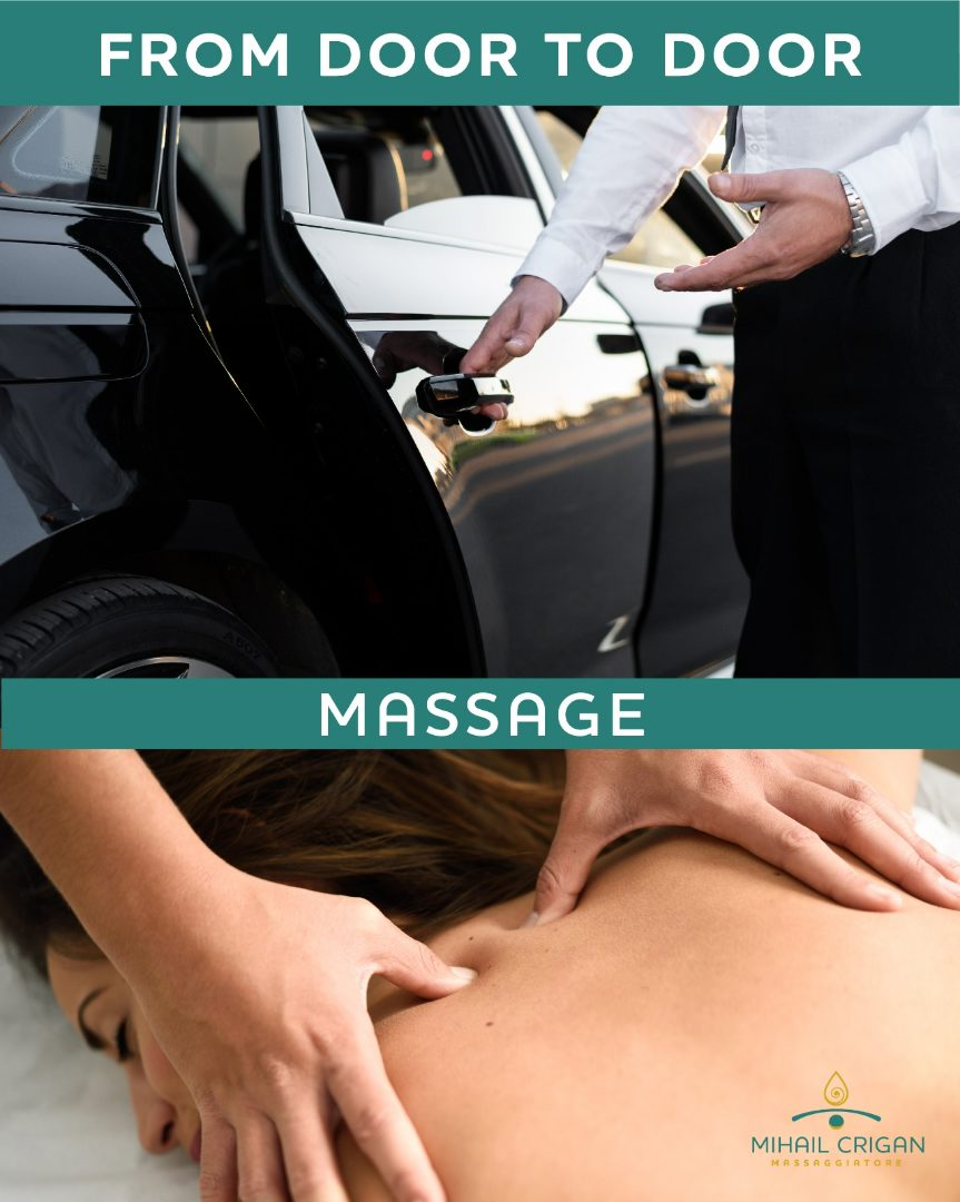 Promozione massaggio da porta a porta con autista privato di Crigan Massaggi